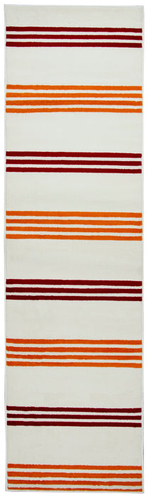 Rizzy Home Glendale GD5904 Orange/Burgundy Stripe Area Rug