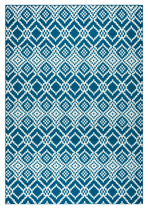 Rizzy Home Glendale GD5921 Navy Pattern Area Rug