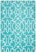 Rizzy Home Glendale GD5949 Aqua/Blue Trellis Area Rug