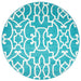 Rizzy Home Glendale GD5949 Aqua/Blue Trellis Area Rug