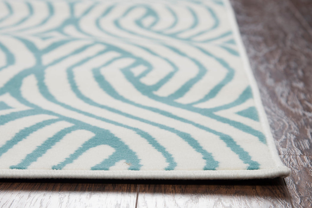 Rizzy Home Glendale GD5950 Aqua/Blue Weave Area Rug