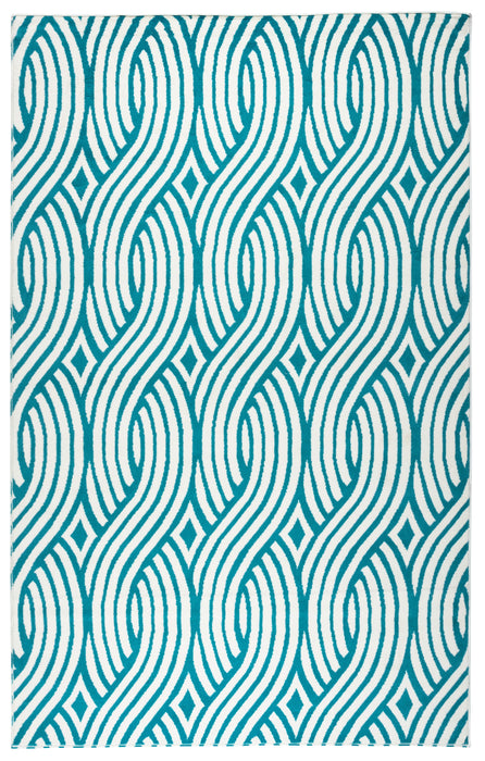 Rizzy Home Glendale GD5950 Aqua/Blue Weave Area Rug