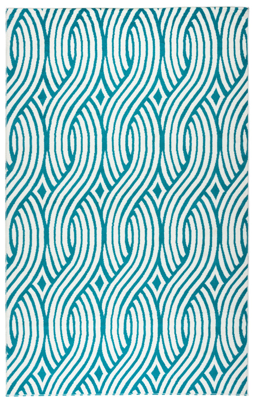 Rizzy Home Glendale GD5950 Aqua/Blue Weave Area Rug