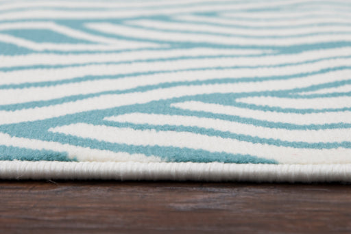 Rizzy Home Glendale GD5950 Aqua/Blue Weave Area Rug
