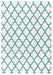 Rizzy Home Glendale GD5953 White Trellis Area Rug
