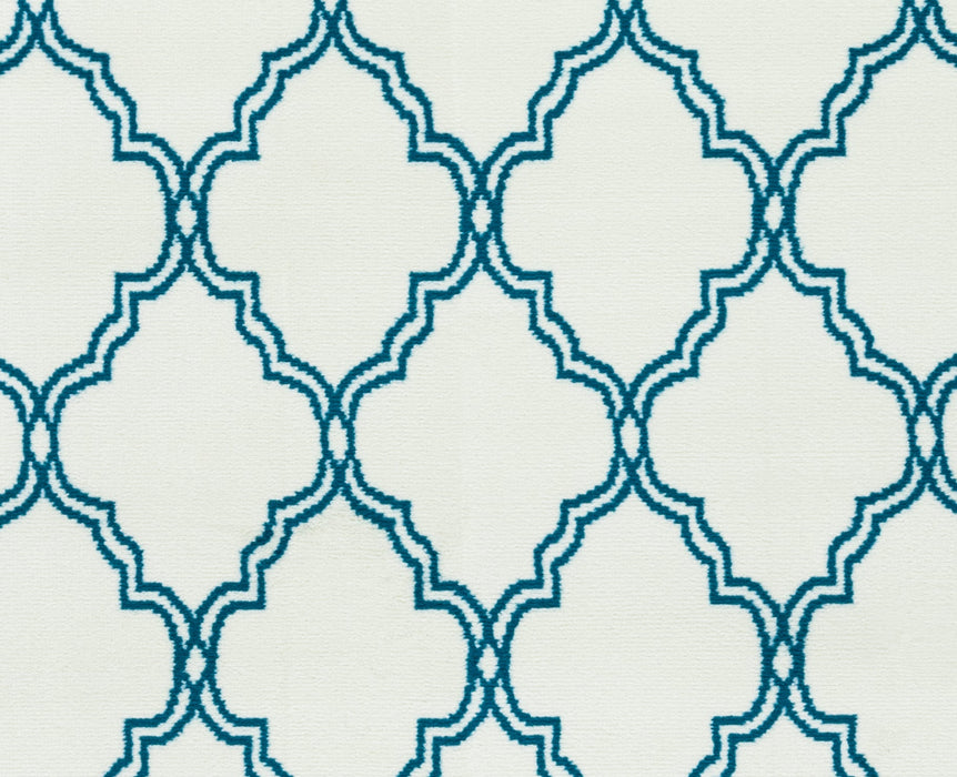 Rizzy Home Glendale GD5953 White Trellis Area Rug