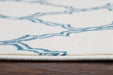 Rizzy Home Glendale GD5953 White Trellis Area Rug