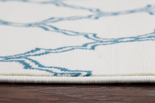 Rizzy Home Glendale GD5953 White Trellis Area Rug