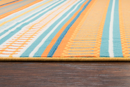 Rizzy Home Glendale GD7001 Multi-Colored Pattern/Stripe Area Rug