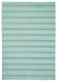 Rizzy Home Glendale GD7003 Blue/Aqua Stripe Area Rug