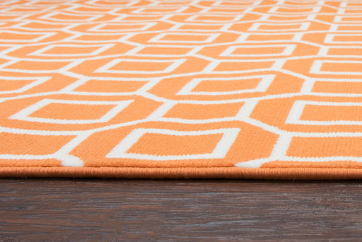 Rizzy Home Glendale GD7005 Orange Geometric Area Rug