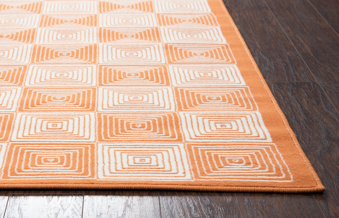 Rizzy Home Glendale GD7007 Orange Geometric Area Rug