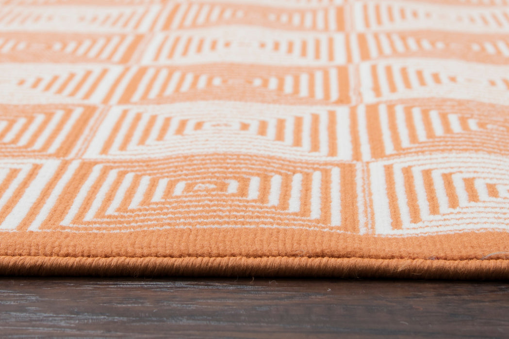 Rizzy Home Glendale GD7007 Orange Geometric Area Rug