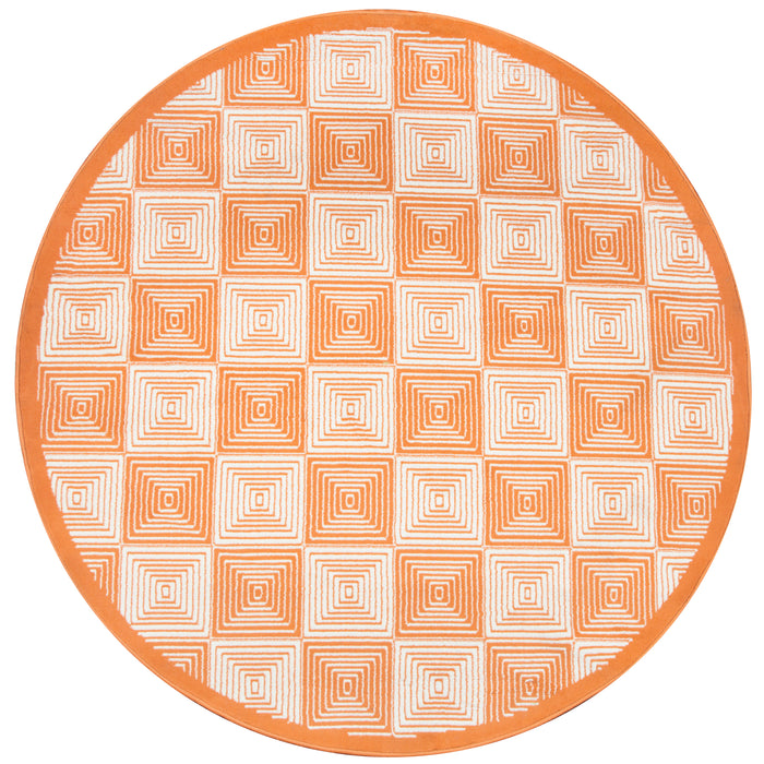 Rizzy Home Glendale GD7007 Orange Geometric Area Rug