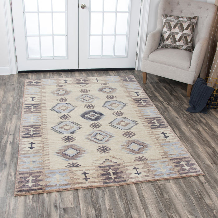 Rizzy Home Gossamer GS6185 Beige Motif Area Rug