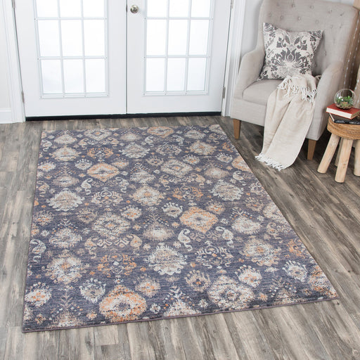 Rizzy Home Gossamer GS6774 Gray Ikat Motif Area Rug