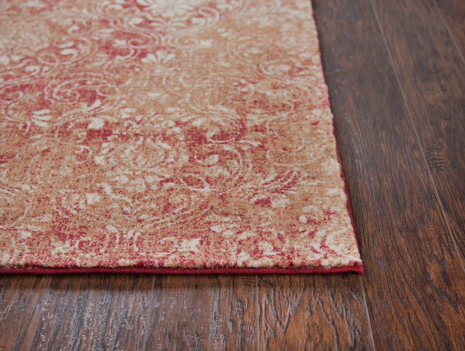 Rizzy Home Gossamer GS6780 Red Damask Area Rug