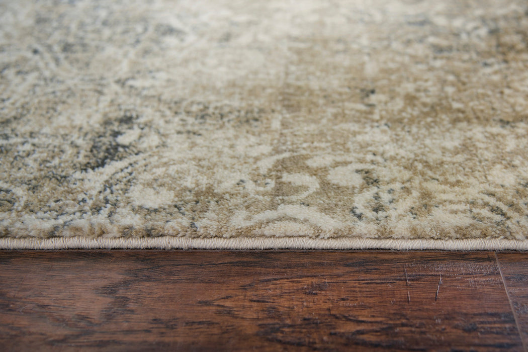 Rizzy Home Gossamer GS6800 Beige Damask Area Rug