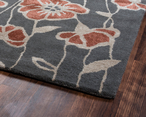 Rizzy Home Gillespie Avenue GV8625 Gray Floral Area Rug