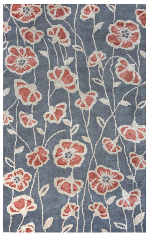 Rizzy Home Gillespie Avenue GV8625 Gray Floral Area Rug