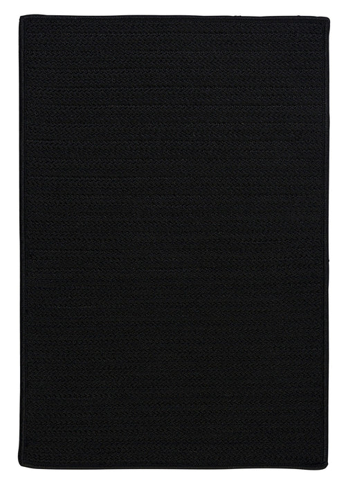 Colonial Mills Simply Home Solid H031 Black Indoor/Outdoor Area Rug