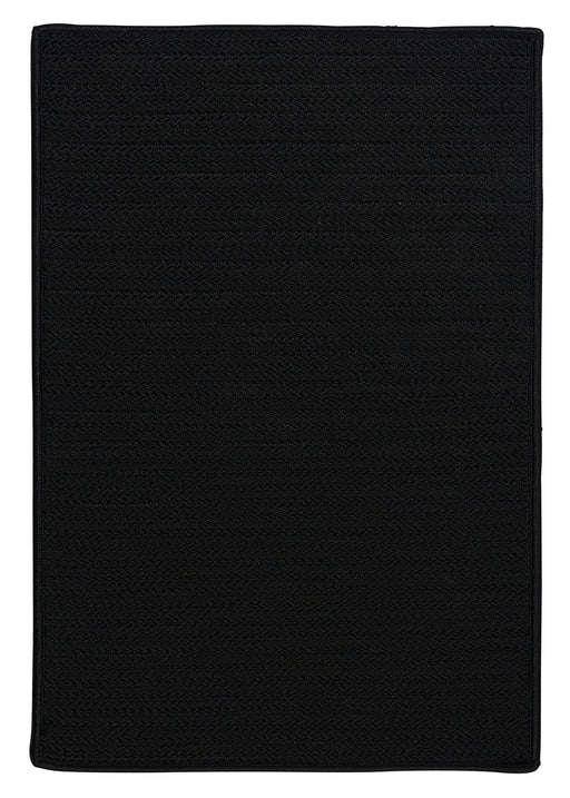 Colonial Mills Simply Home Solid H031 Black Indoor/Outdoor Area Rug