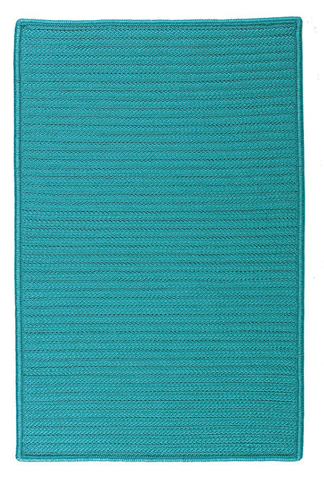 Colonial Mills Simply Home Solid H049 Turquoise Indoor/Outdoor Area Rug