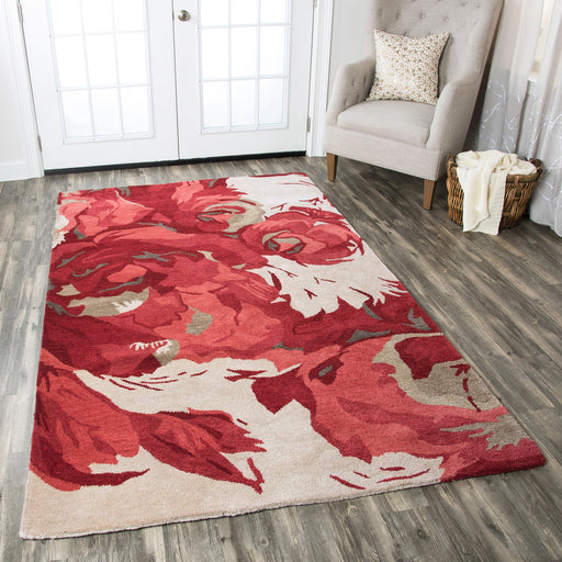 Rizzy Home Highland HD2601 Red Floral Area Rug