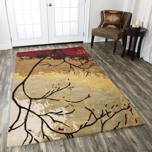 Rizzy Home Highland HD3029 Multi-Colored Nature Area Rug