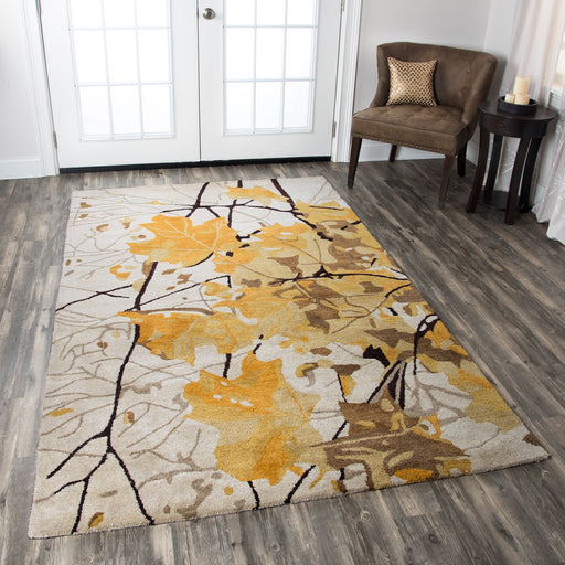 Rizzy Home Highland HD8084 Gold Nature Area Rug