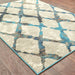 Oriental Weavers Highlands Grey/Blue Lattice 6613A Area Rug