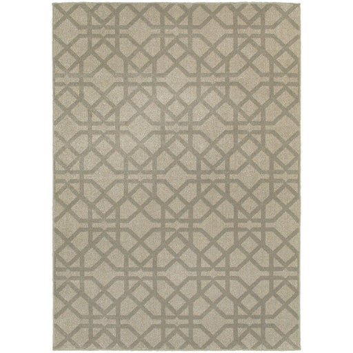 Oriental Weavers Highlands Grey/Beige Geometric 6638E Area Rug