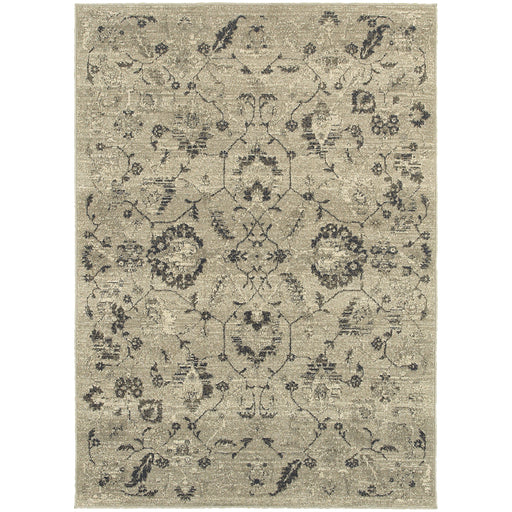 Oriental Weavers Highlands Beige/Grey Floral 6684D Area Rug