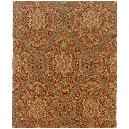 Oriental Weavers Huntley Blue/Rust Floral 19101 Area Rug