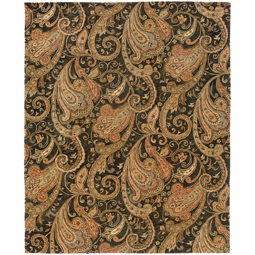 Oriental Weavers Huntley Black/Gold Paisley 19104 Area Rug