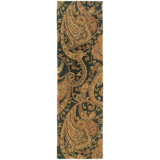 Oriental Weavers Huntley Black/Gold Paisley 19104 Area Rug