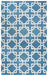 Rizzy Home Idyllic ID880A Blue Interlocking Circles Area Rug