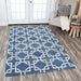 Rizzy Home Idyllic ID880A Blue Interlocking Circles Area Rug
