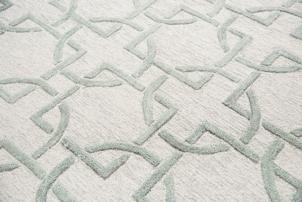 Rizzy Home Idyllic ID881A Natural Interlocking Circles Area Rug