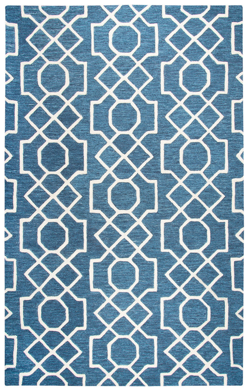 Rizzy Home Idyllic ID883A Dark Blue Geometric Area Rug