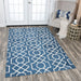 Rizzy Home Idyllic ID883A Dark Blue Geometric Area Rug