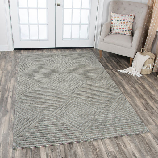 Rizzy Home Idyllic ID916A Gray Solid Area Rug