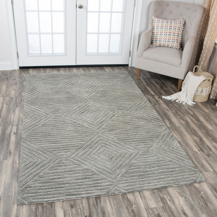 Rizzy Home Idyllic ID916A Gray Solid Area Rug