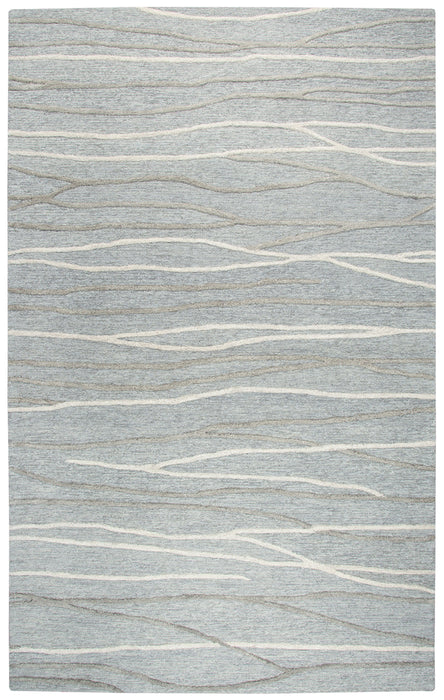 Rizzy Home Idyllic ID968A Gray Lines Area Rug