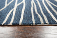 Rizzy Home Idyllic ID970A Navy Lines Area Rug