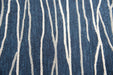 Rizzy Home Idyllic ID970A Navy Lines Area Rug