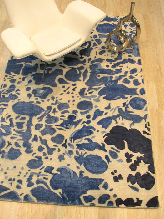 EORC Hand-tufted Ivory Contemporary Abstract Palermo Rug