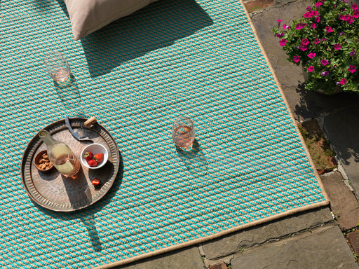 Colonial Mills Point Prim IM03 Teal Indoor/Outdoor Area Rug