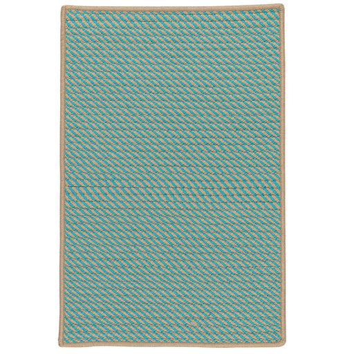 Colonial Mills Point Prim IM03 Teal Indoor/Outdoor Area Rug