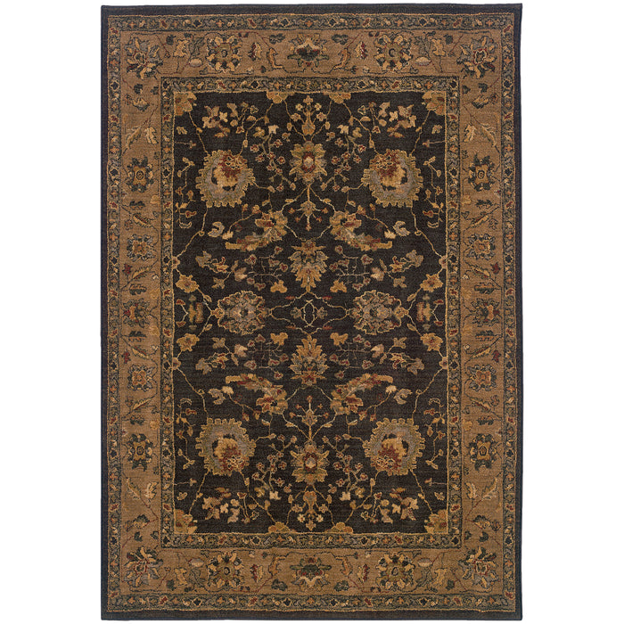 Oriental Weavers Infinity Black/Tan Oriental 1104F Area Rug